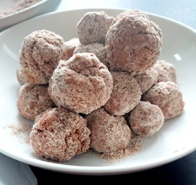 Gluten Free, Dairy Free & Egg Free Baked Churro Balls