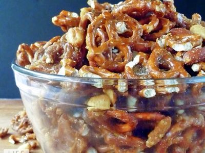 Caramel Crunch Snack Mix #GoNutsforNuts