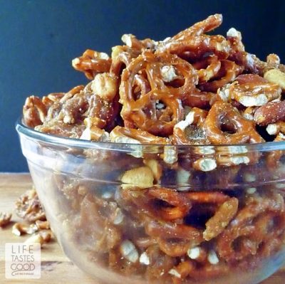 Caramel Crunch Snack Mix #GoNutsforNuts