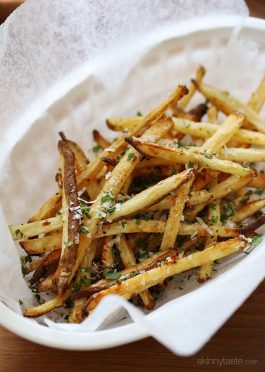 Skinny Garlic Parmesan Fries