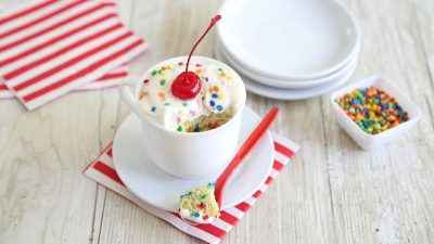 Confetti Mug Cake