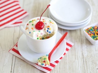 Confetti Mug Cake