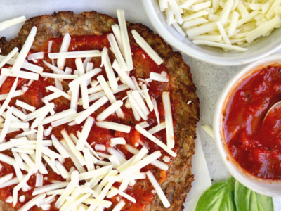 Super Easy Low Carb Vegan Cauliflower Pizza Crust (nut-free, soy-free, coconut-free)
