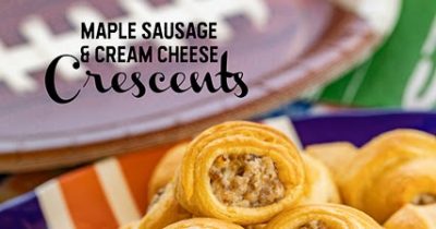 Maple Sausage and Cream Cheese Crescents