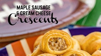 Maple Sausage and Cream Cheese Crescents