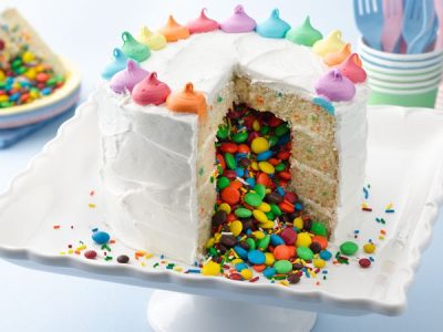 Rainbow Surprise Inside Cake