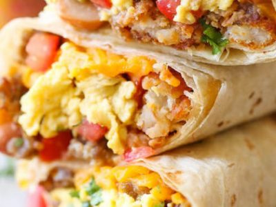 Freezer Breakfast Burritos