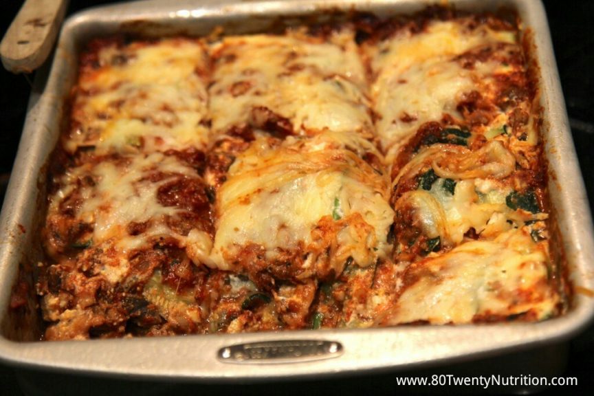Skinny Zucchini Lasagna – low carb and gluten free!