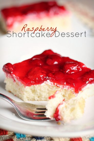 Raspberry Shortcake Dessert