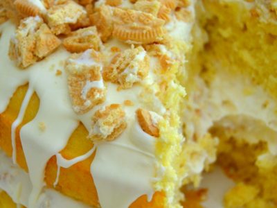 Golden Oreo Overload Cake