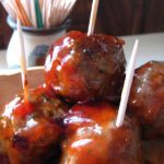 Holiday Bourbon Whiskey Meatballs