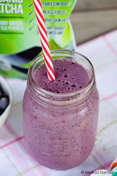 Blueberry Matcha Green Tea Smoothie