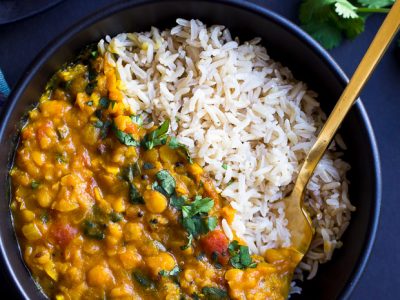 One Pot Spinach Dal