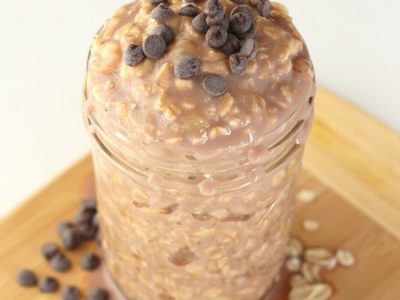 Banana Chocolate Overnight Oats Recipe for Busy School Mornings