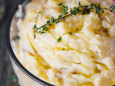 Healthy Garlic Olive Oil Mashed Potatoes