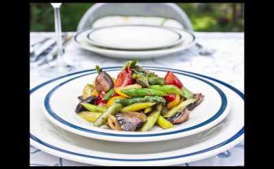 Sautéed Asparagus, Peppers and Mushrooms