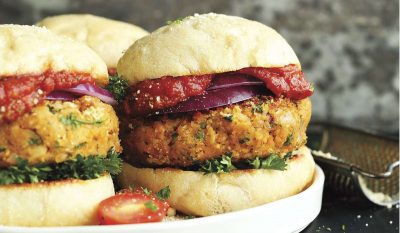 Vegan Pizza Burgers