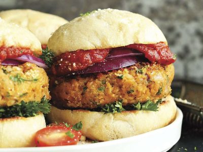 Vegan Pizza Burgers