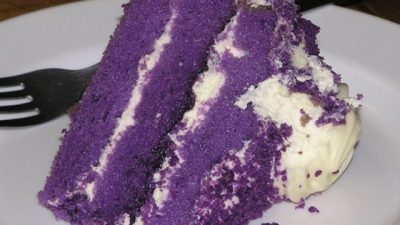 Ube-Macapuno Cake