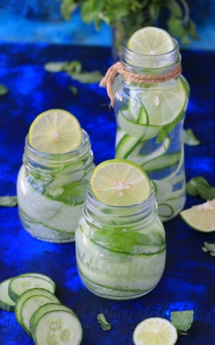 Cucumber Lemon And Mint Water