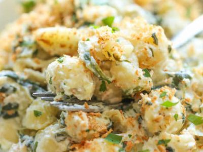 Spinach and Artichoke Mac and Cheese