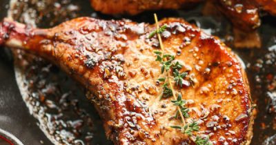 Easy Pork Chops With Sweet and Sour Glaze