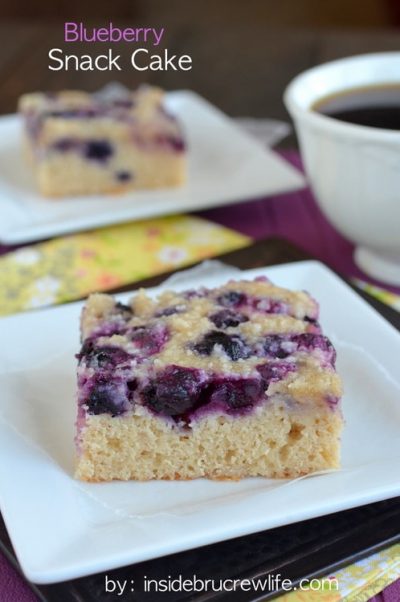 Blueberry Snack Cake