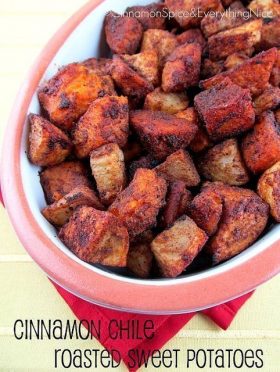 Cinnamon Chile Roasted Sweet Potatoes