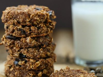 Double chocolate banana chunk cookies – Gluten free and vegan