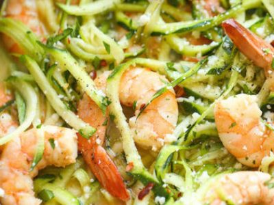Zucchini Shrimp Scampi