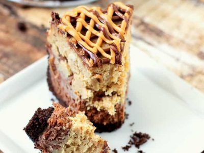 Slow Cooker Peanut Butter Chocolate Cheesecake