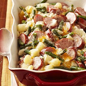 Cheesy Brat Casserole