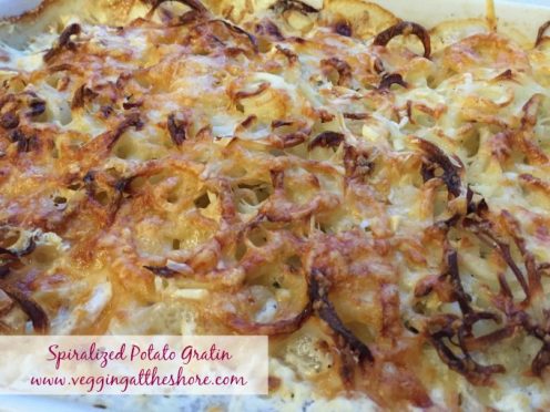 Spiralized Potato Gratin
