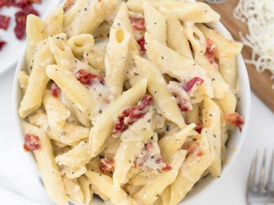 Penne Pasta with Sun-dried Tomato Cream Sauce