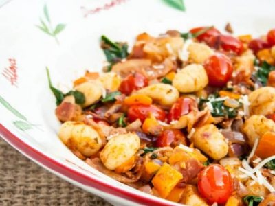 Tomato and Bacon Gnocchi Skillet Dinner