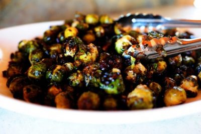 Brussels Sprouts with Balsamic and Cranberries