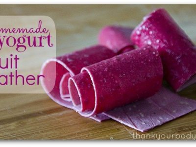 Homemade Yogurt Fruit Leather
