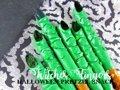 Witches Fingers Halloween Pretzel Snack