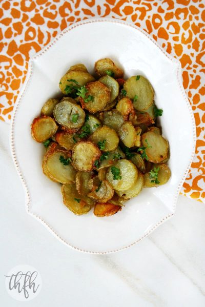 Garlic and Shallot Fingerling Potatoes (Vegan, Gluten-Free, Paleo-Friendly*)