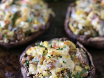 Breakfast Stuffed Mushrooms