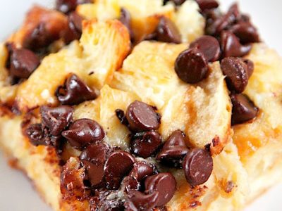 Chocolate Croissant Breakfast Bake