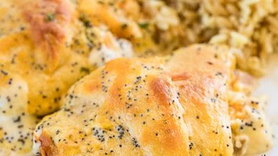 Chicken Poppy Seed Roll Ups
