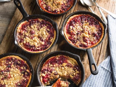 Pear, Cranberry, and Ginger Pies