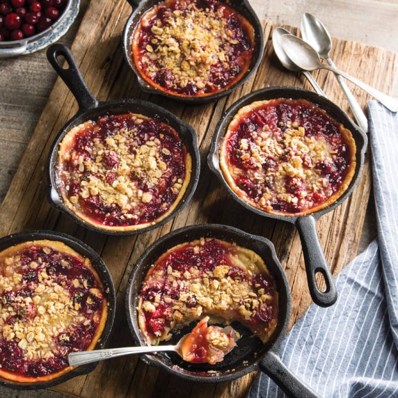 Pear, Cranberry, and Ginger Pies