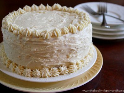 Vanilla Vegan Birthday Cake with “Buttercream” Icing