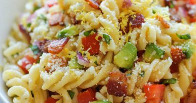 Bacon Avocado Pasta