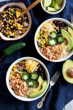 Better Than Chipotle DIY Chicken Burrito Bowls