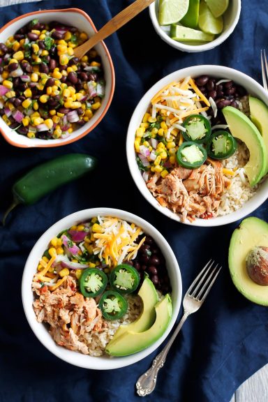 Better Than Chipotle DIY Chicken Burrito Bowls