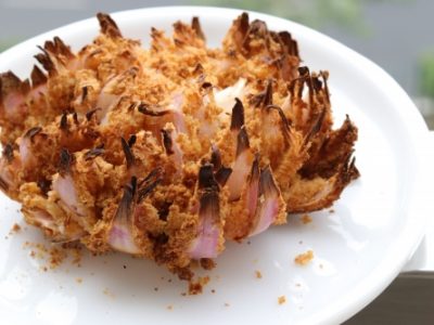 Blooming Onion – A Crispy Non Fried Snack !