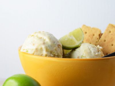 No Churn Lime Cracker Ice Cream